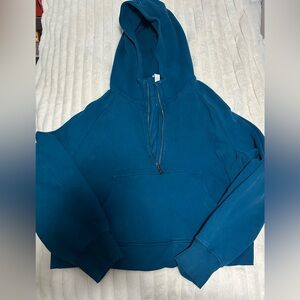 Lululemon Teal Scuba Hoddie Cropped